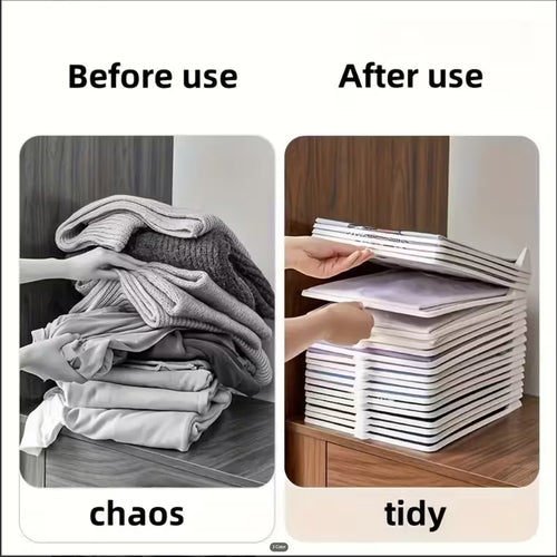 NeatNest™ Foldable Clothing Organizer – 5-Pack