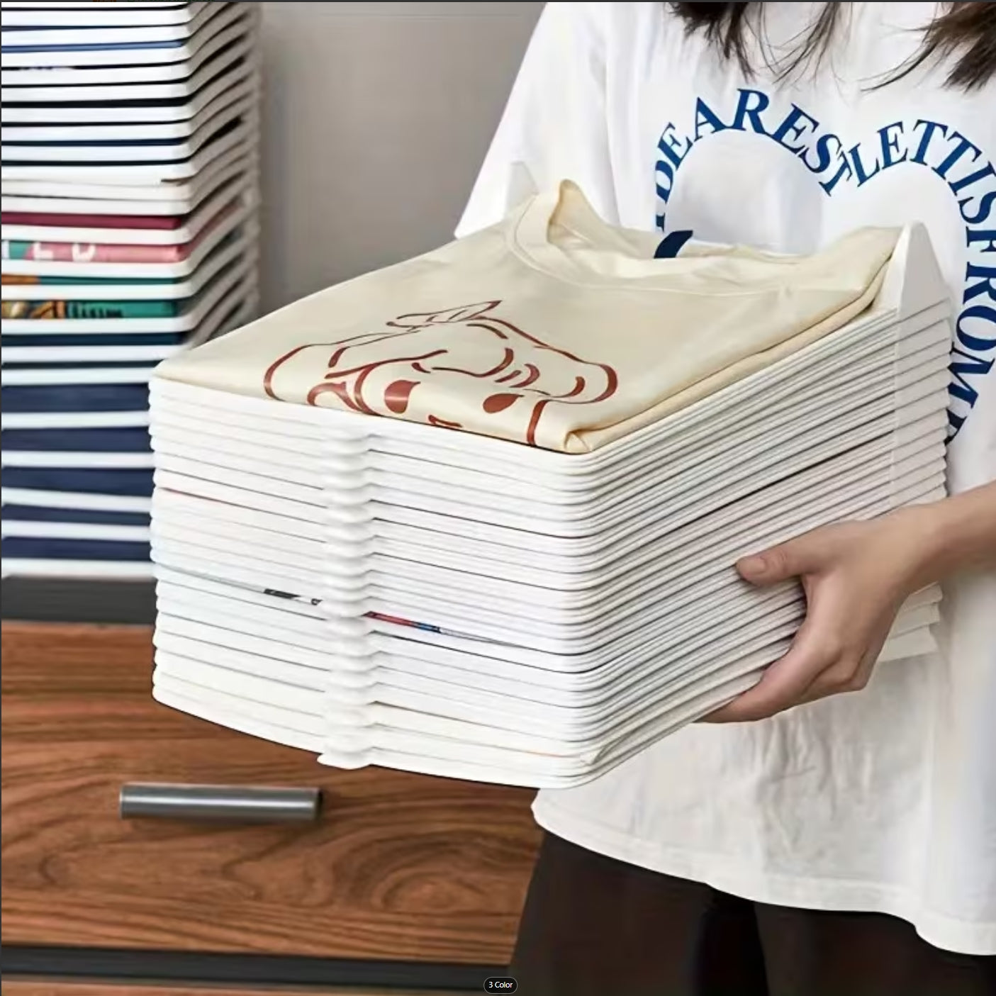 NeatNest™ Foldable Clothing Organizer – 5-Pack