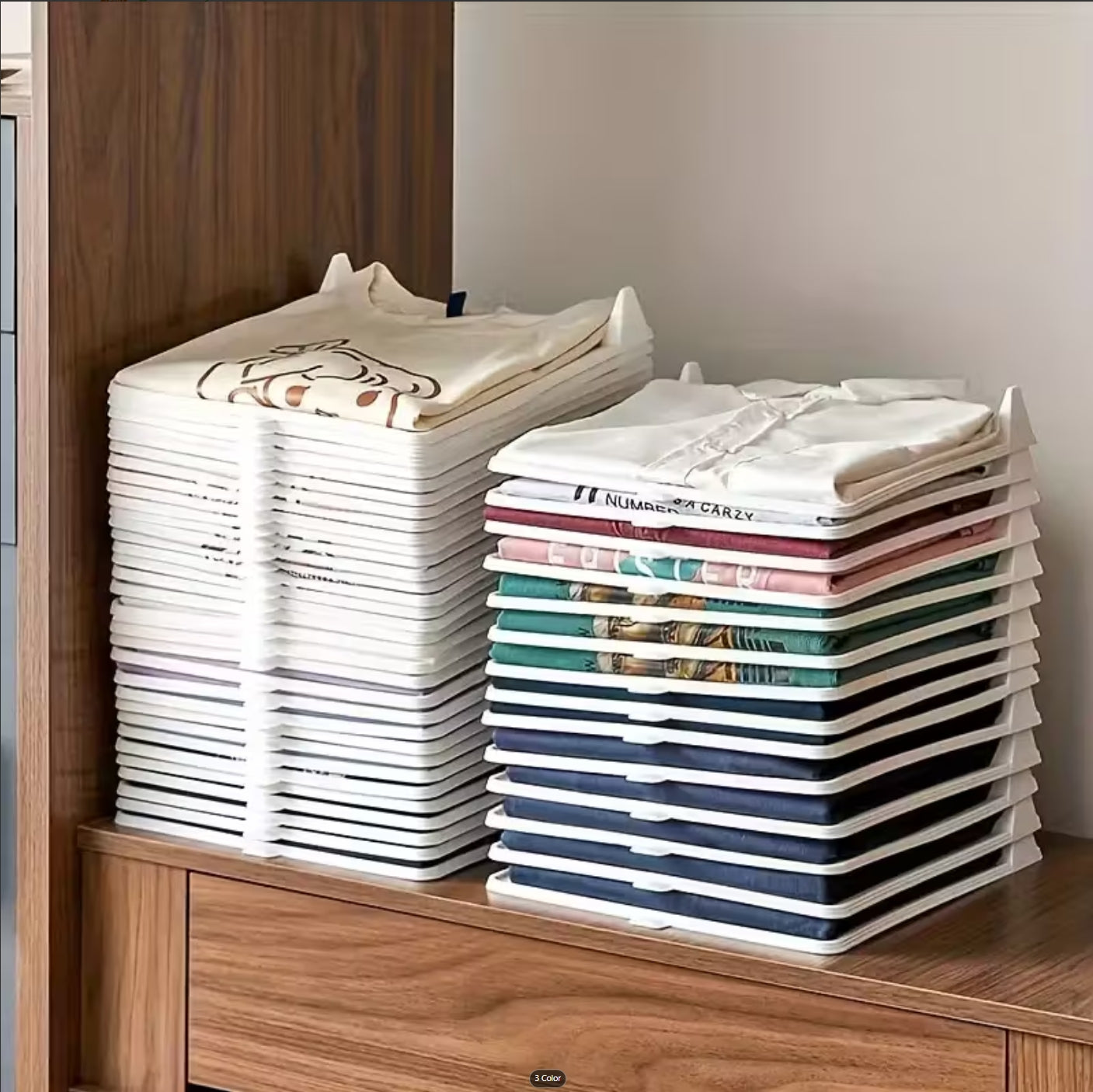 NeatNest™ Foldable Clothing Organizer – 5-Pack